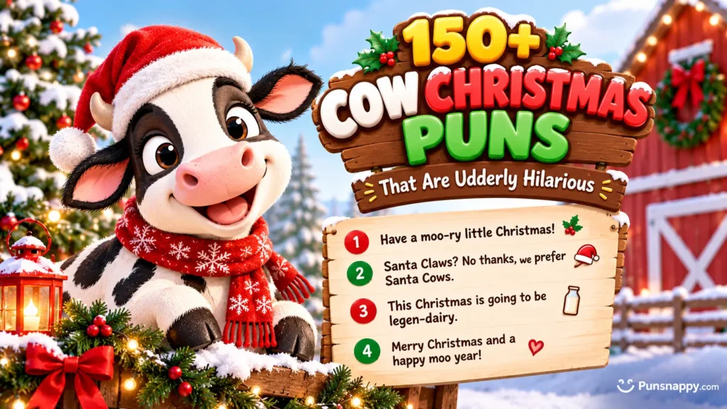 Cow Christmas Puns